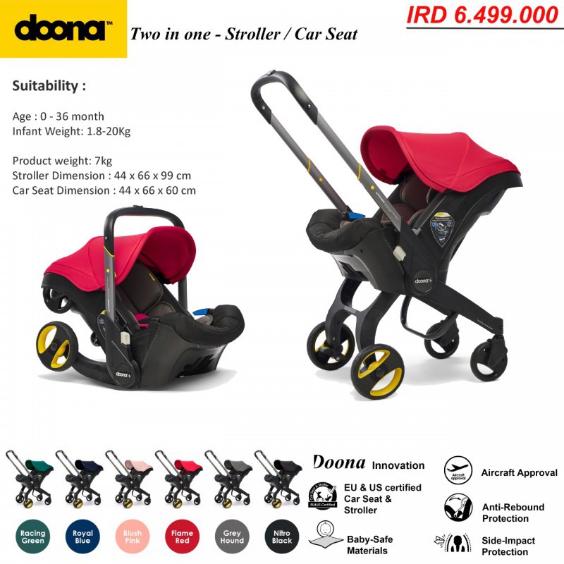 doona 2 in 1 stroller