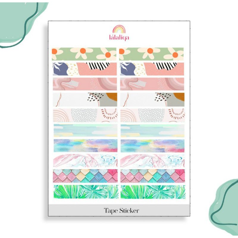 

(PROMO) Sticker Washi Tape Motif - Lalaliqa