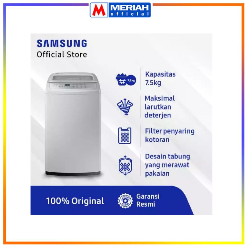MESIN CUCI SAMSUNG 1 TABUNG WOBBLE 7 KG / 7KG - 7.5 KG / 7.5KG  WA75H4200