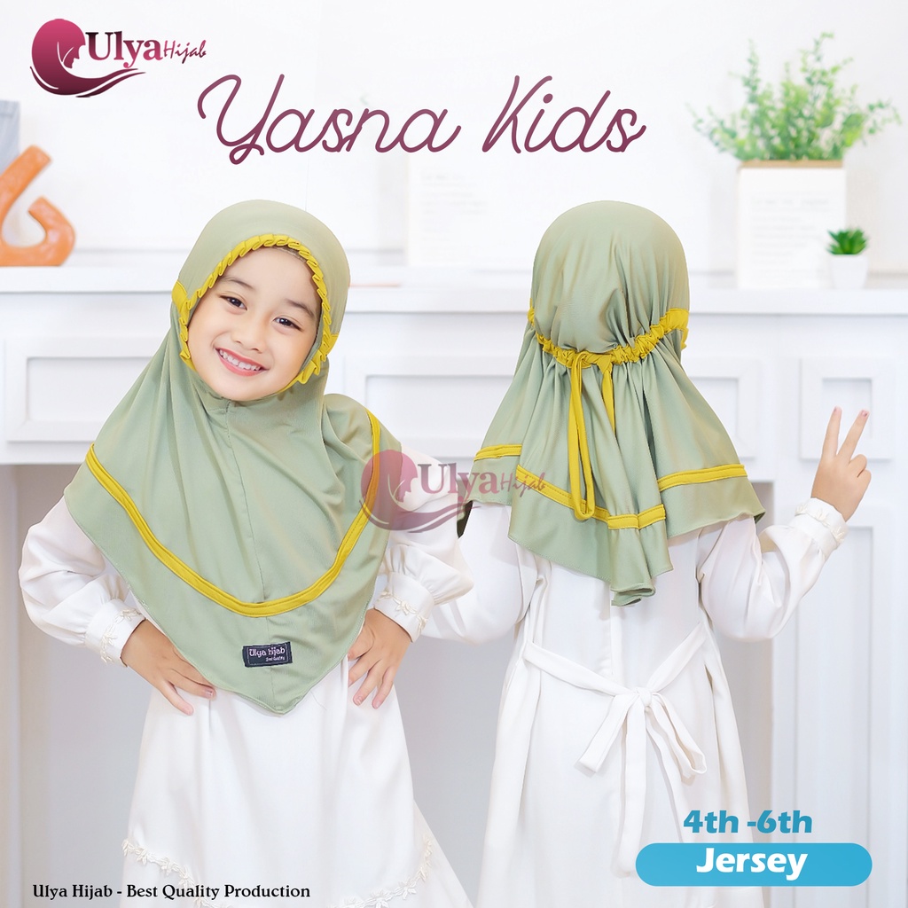 Jilbab Anak Termurah Khimar Yasna kids mat Jersey Brand Ori Ulya Hijab