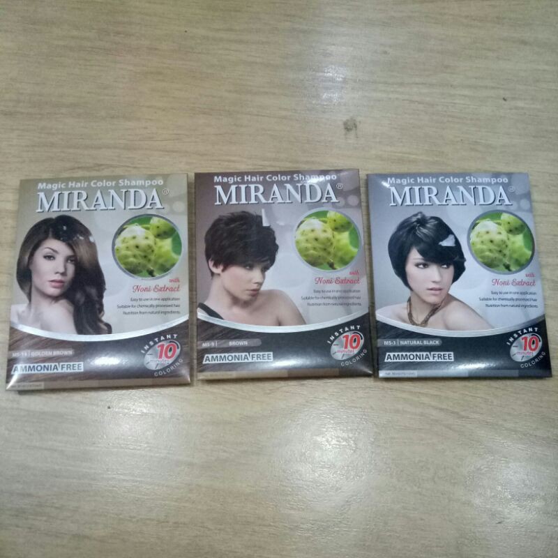 Miranda magic Hair color shampo noni ekstra 30 ml