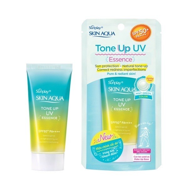 SKIN AQUA TONE UP UV ESSENCE MINT GREEN SPF 50 + PA ++++-BPOM