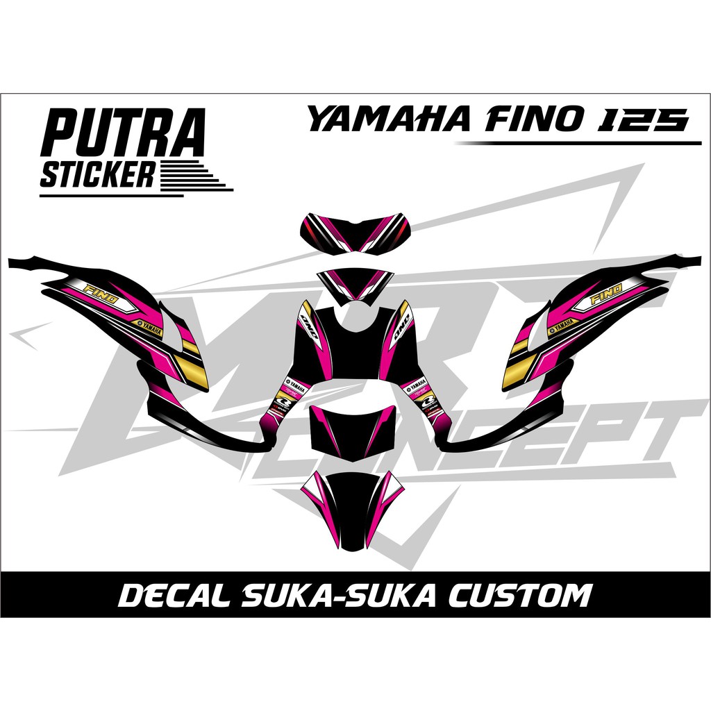 Decal Sticker  Motor Yanaha Fino 125 full body custom