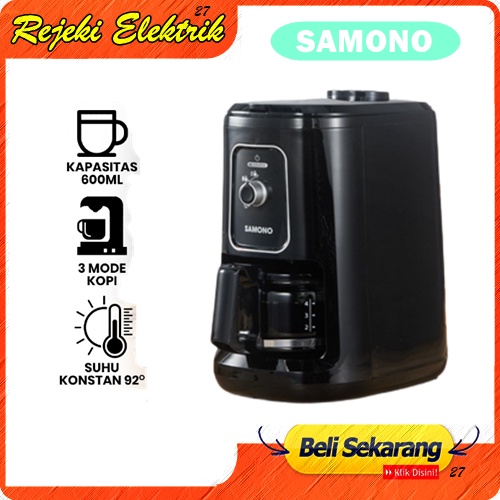 Samono Coffee Maker Mesin Kopi Multifungsi SW-CMGB06 Black