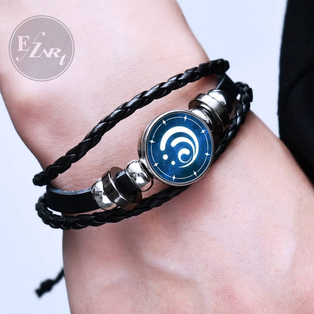 GELANG ELEMEN GAME GENSHIN IMPACT 3D EYE OF GOD WATER THUNDER ICE ROCK GRASS WIND FIRE