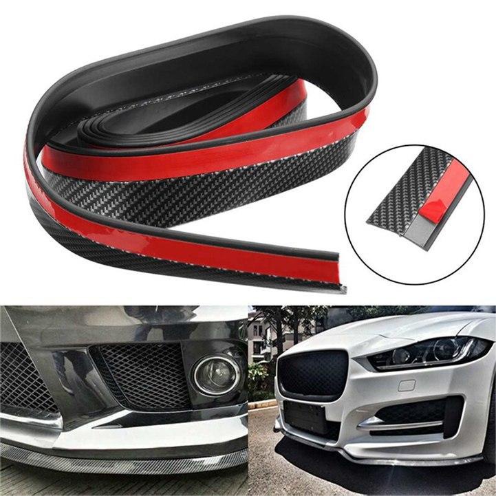 SKIKI91 - UNIVERSAL LIPS BUMPER PROTECTOR PELINDUNG BUMPER MOBIL. CARBON, HITAM POLOS, BIRU POLOS, MERAH POLOS