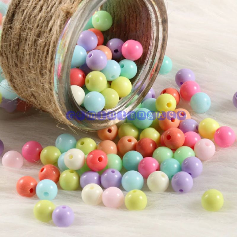 Manik Susu Bulat Mote Kapur Manik Susu Pastel Mote Meronce