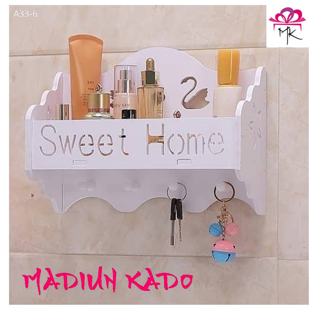 Rak Tempel Dinding Sweet Angsa 4 Cantolan MK767