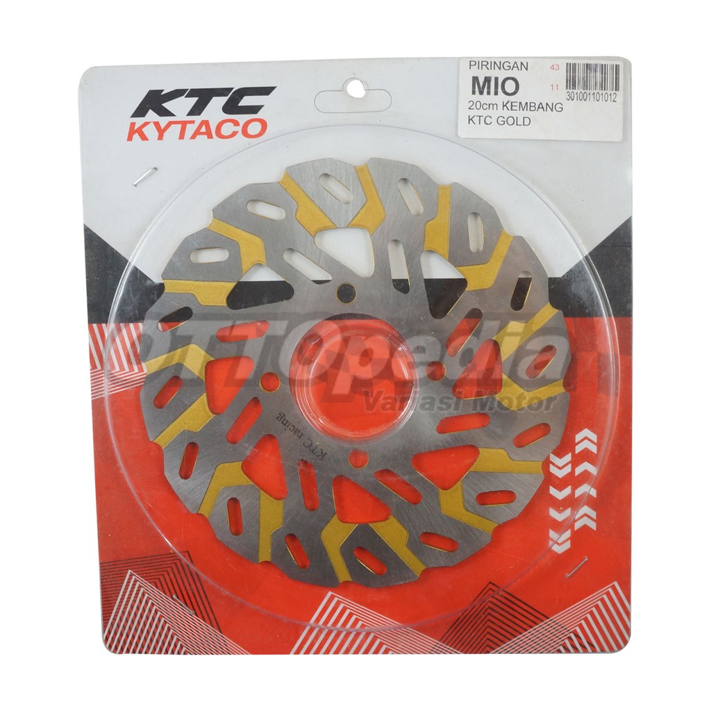 KTC Piringan Rem Cakram Disc Brake Kembang Mio CW Karbu Soul GT Fino Xeon Xride X Ride 20cm Gold
