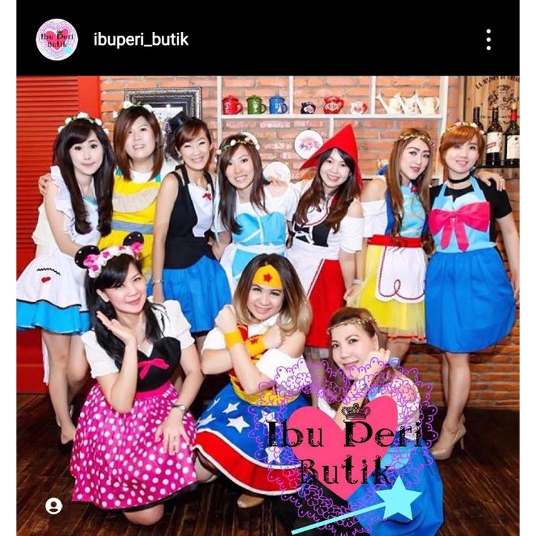 Special Edition Apron Kostum Wonder Woman Dewasa dan Anak