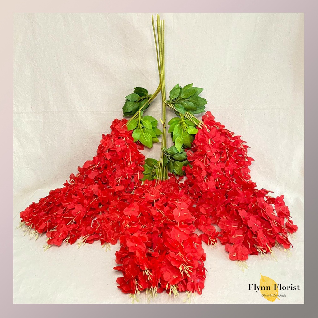 Wisteria Jumbo (lusinan) Bunga Artificial / Bunga Plastik / Bunga Dekorasi / Pernikahan-1