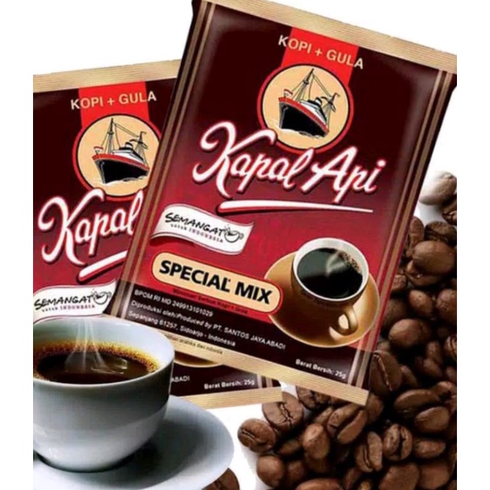 KOPI KAPAL API 1 RENCENG ( 10 SACHET )