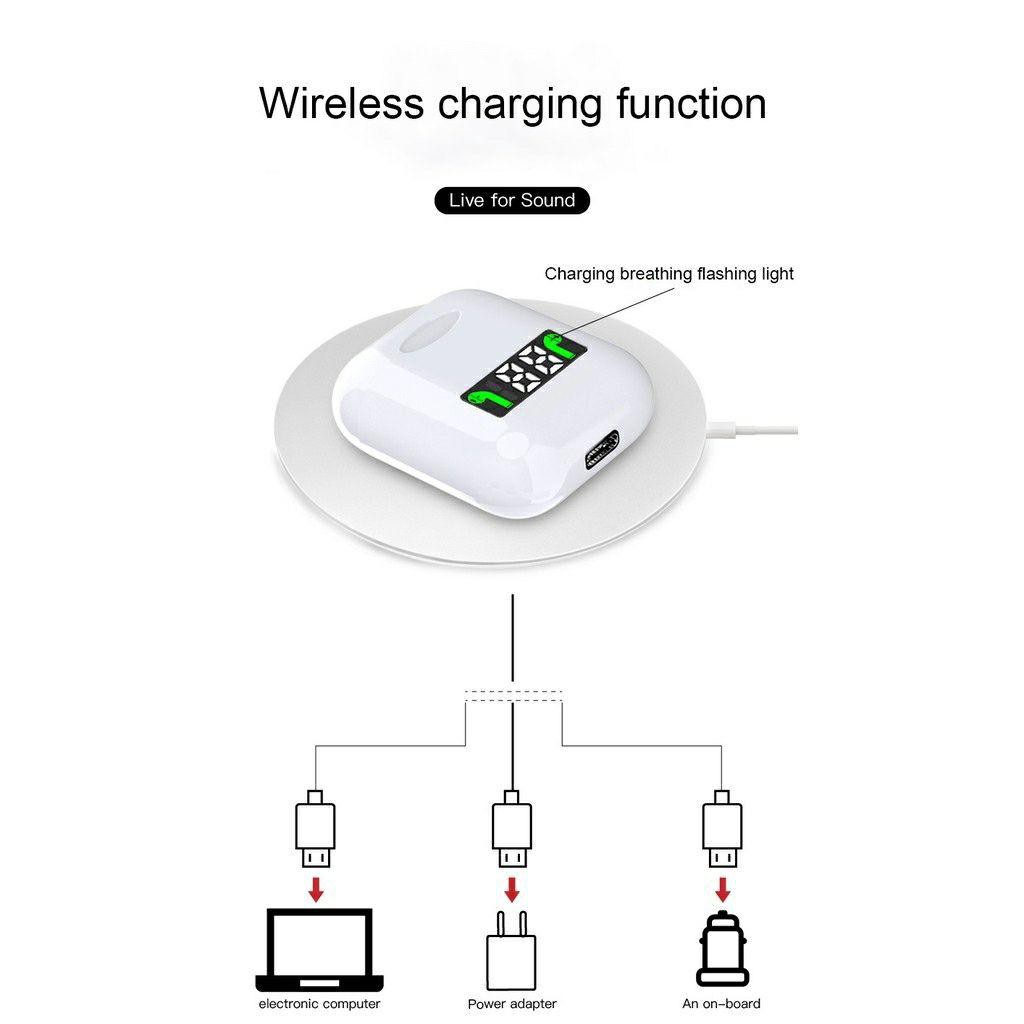 I99 TWS Earphone Wireless Bluetooth 4.1 dengan Display LED Digital OS