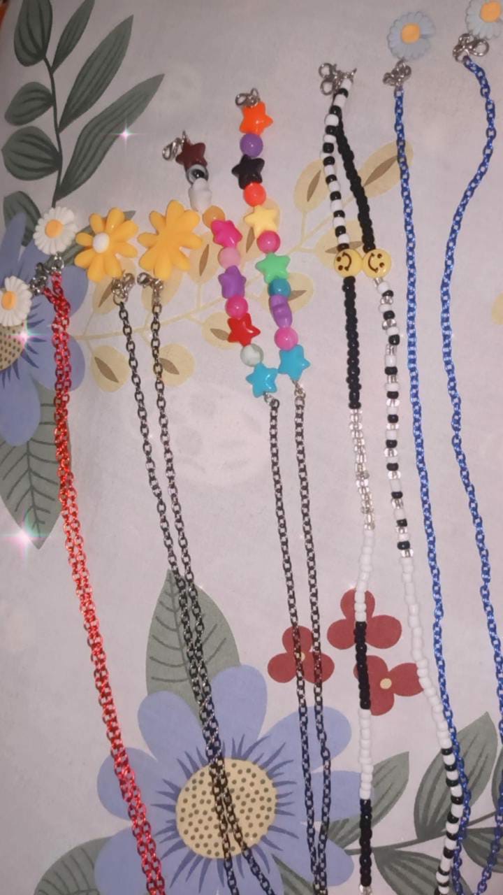 Custom Mask Strap | Daisy & Smile Mask Strap - Jajanan Cheonsa