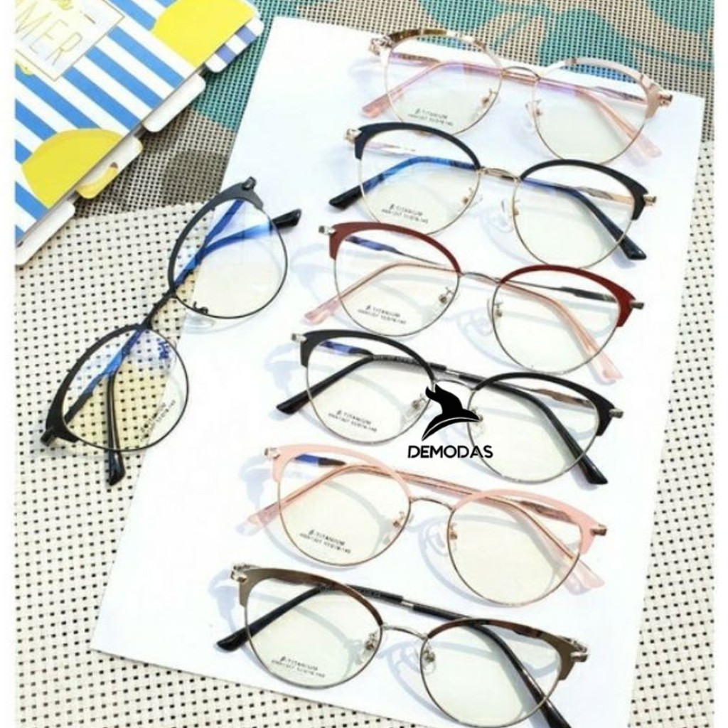 KACAMATA CAT EYE MINUS NORMAL SILINDER 1307 (ANTI-RADIASI•ANTI-BLUERAY•PHOTOCROMIC•BLUECHROMIC)