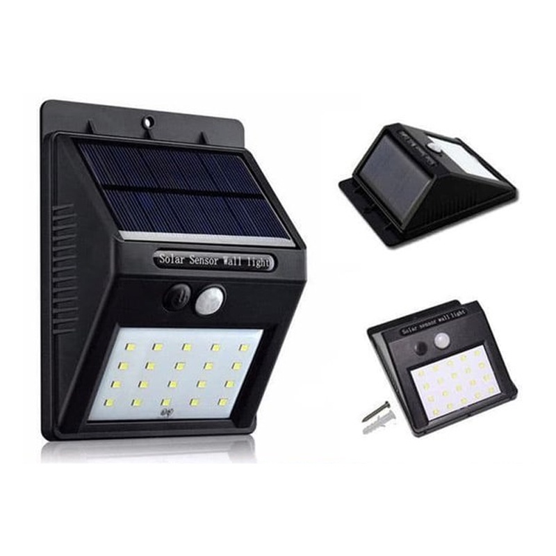 Lampu Taman Dinding 30 LED Tenaga Surya Lampu Solar Cell Wlall Light New