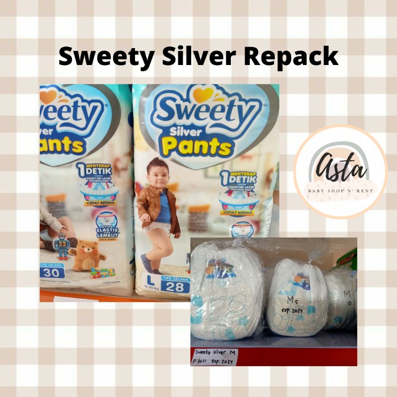 REPACK SWEETY SILVER// SWEETY SILVER M// SWEETY SILVER L//SWEETY SILVER XL// SWEETY SILVER XXL