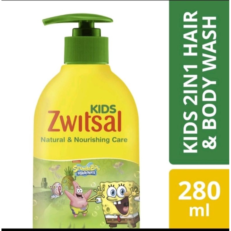 Zwitsal Kids , 2in1 Hair & Body Wash 280 ml