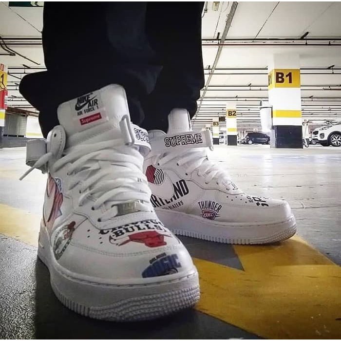 Promo Sale Nike Airforce 1 x Supreme x NBA White Premium Original sepatu nike