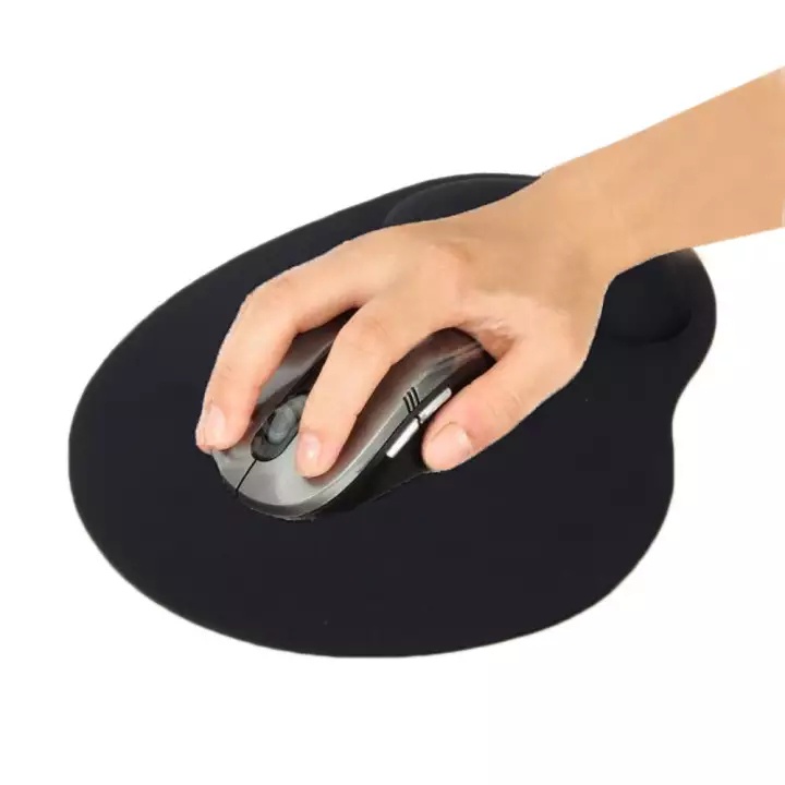 Mouse Pad Dengan Bantalan Pergelangan Tangan Bahan EVA Warna Hijau Polos