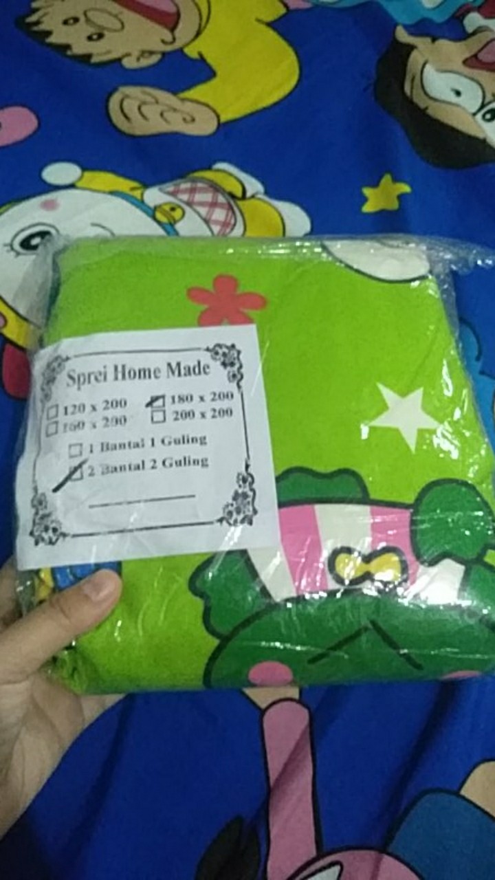 Seprei Sprei Murah Karakter Keropi Melody Homemade Berkualitas