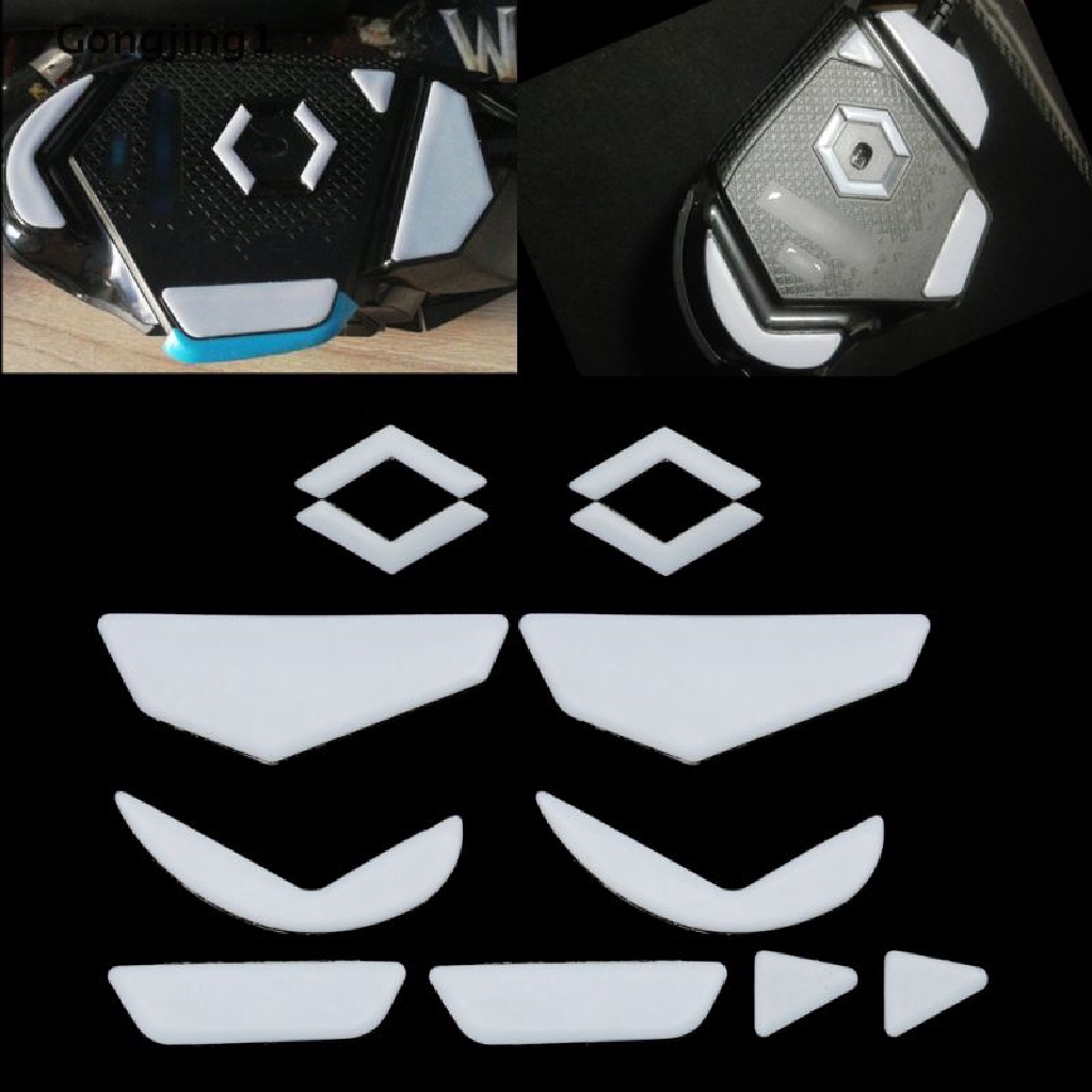Gongjing1 1 Set Skate Kaki Mouse Untuk G502 Mouse Putih Ujung Lengkung