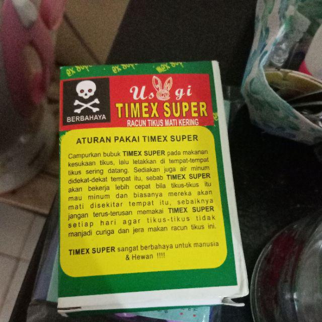 Racun Tikus Timex Super Ampuh Kemasan 1 Box Isi 10 Sachet