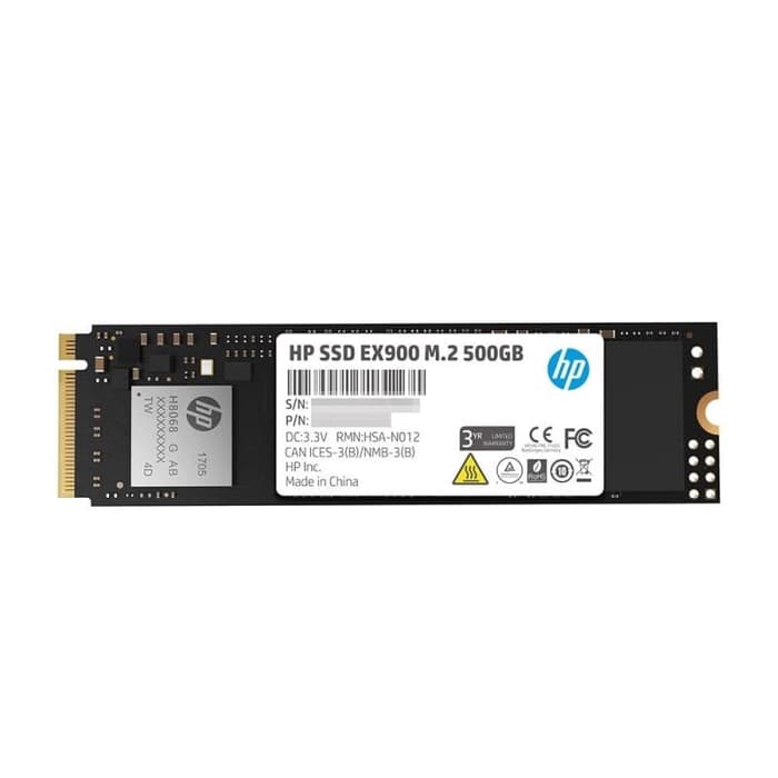 SSD HP EX900 M2 PCIe 500GB NVMe 3D TLC