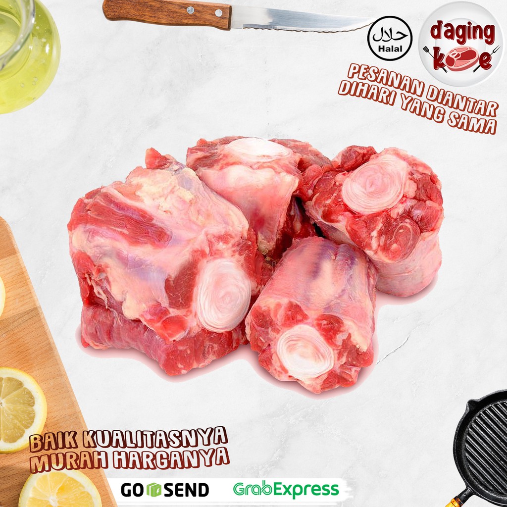 

BUNTUT SAPI SUPER IMPORT / OXTAIL SUPER CENTER CUT IMPORT 500 gr DK170