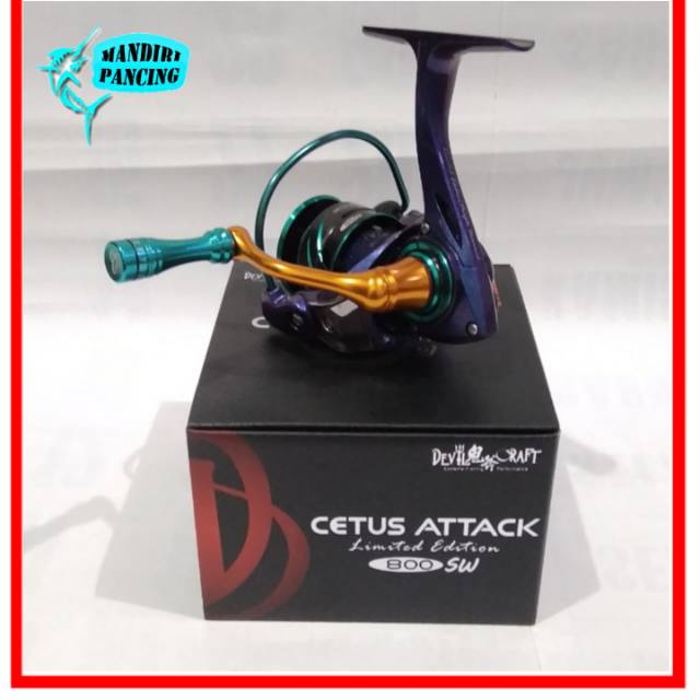 Reel UL Devil Craft Cetus Attack 800SW Limited Edition 6 plus 1 BB Power Handle