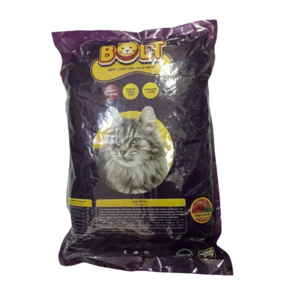 BOLT TUNA IKAN Makanan Kucing Kemasan 1000gr