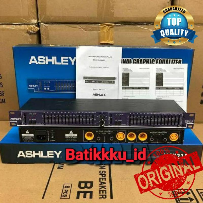 [TOP QUALITY] EQUALIZER ASHLEY MQX 215 / MQX215 (2x15 CHANNEL) 100% ORIGINAL ASHLEY