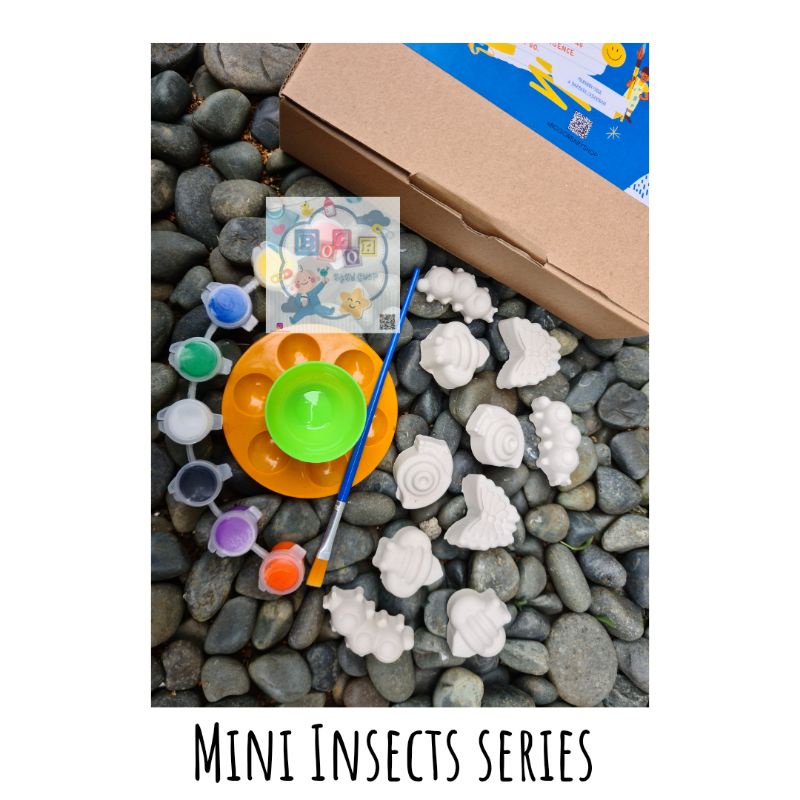 Painting Kit patung gipsum| Melukis Patung gipsum| |Kado Souvenir Goodie Bag Ultah