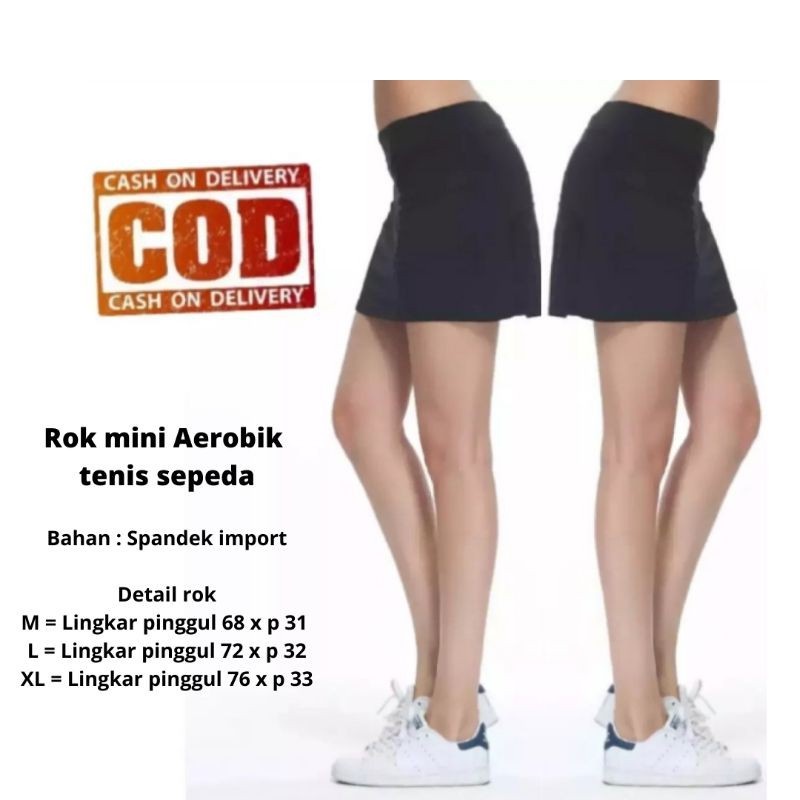 ROK TENNIS / ROK BADMINTON / ROK OLAHRAGA / ROK SEPEDA / ROK BULU TANGKIS / ROK TANPA DALAMAN