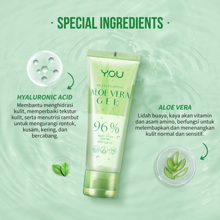 Kosmetik You Multi Purpose Aloe Vera 96%  60 Gram