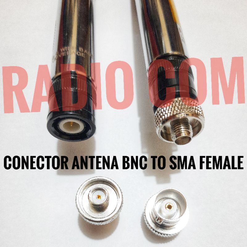 CONECTOR ANTENA BNC TO SMA FEMALE CONECTOR ANTENA ICOM TO HT CHINA