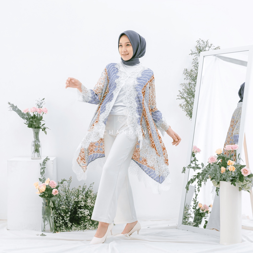 chandani.id • EDREA SET • outer viscose rok lilit instan wisuda kondangan kebaya kartini. outer kondangan. kebaya wisuda. outer brokat. by chandani