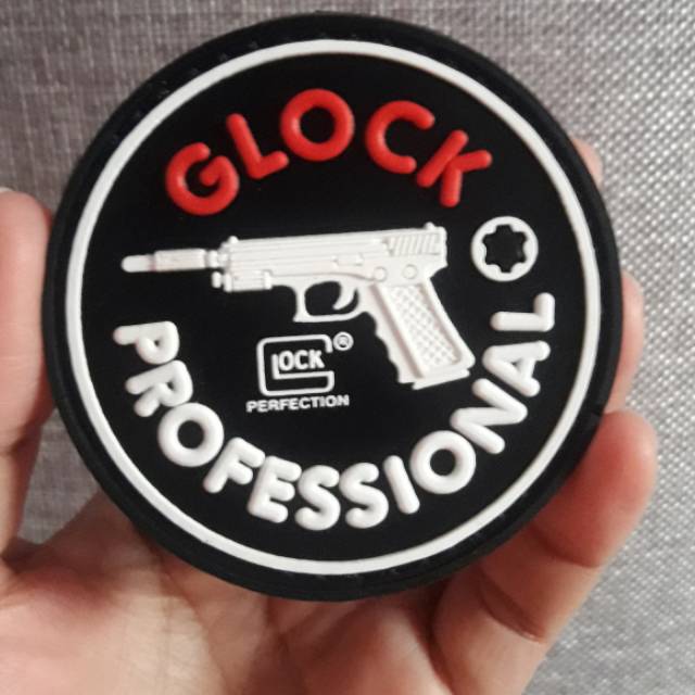 PATCH RUBBER TEMPELAN LOGO GLOCK
