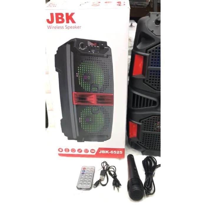 Speaker Bluetooth Plus Mic Karaoke Portable JBK-6525 / 6523 Wireless Karaoke