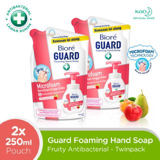 Image of thu nhỏ Biore Guard Sabun Cuci Tangan Foam Fruity Anti Bakteri Refill 250 ml Twin Pack #0