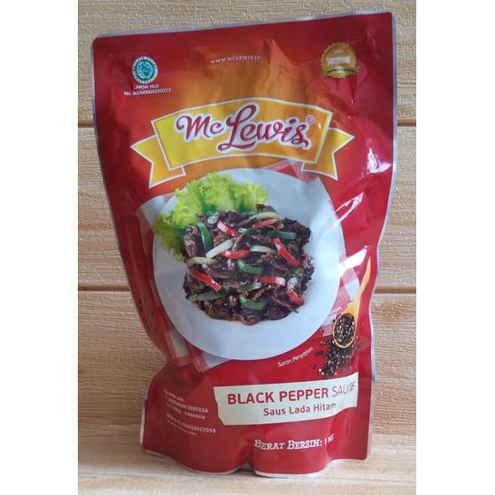 ✔MURAH Mc Lewis Black Pepper Sauce 1kg / Saus Black Paper / Saus Lada Hitam