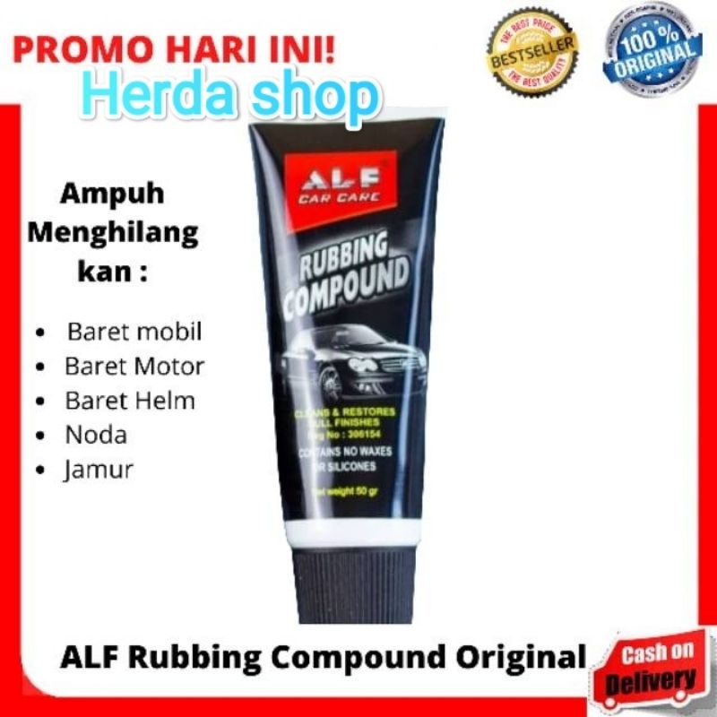 kompon compon Alf  rubbing utk mobil motor helm dijamin asli 100% Compound alf