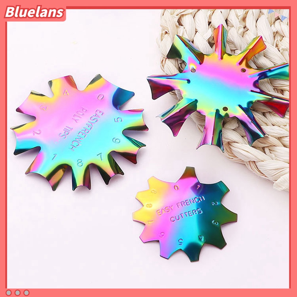 (In Stock) Kacamata Hitam Lensa Warna Warni ♡Plat Stempel Kuku Bahan Stainless Steel Untuk Nail Art