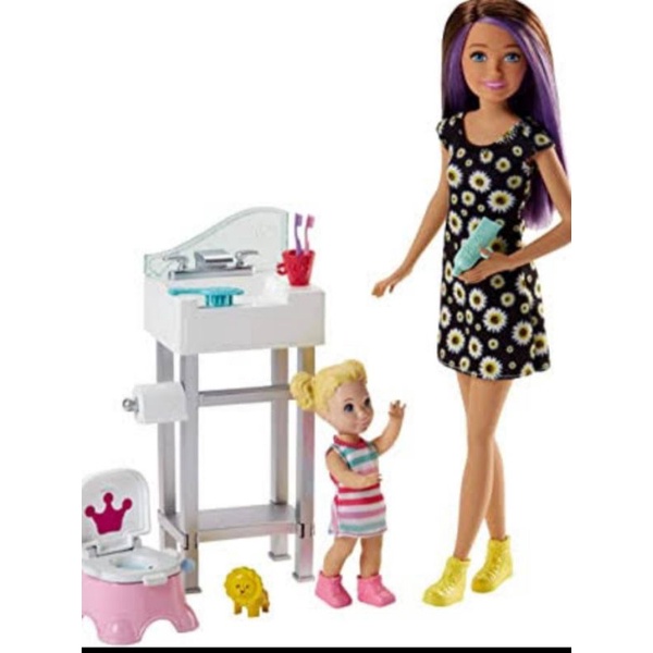 Barbie Skipper Babysitter with Potty Stroller Art Teacher Dentist Kitchen