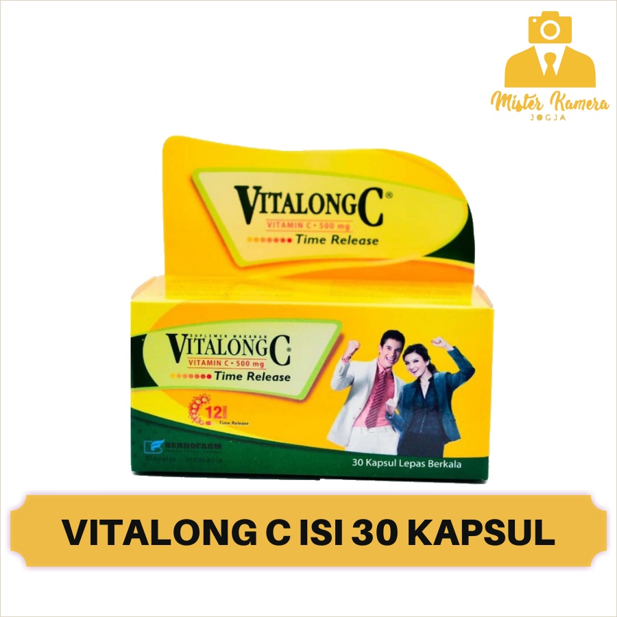 Vitalong C Isi 30 Kapsul Vitamin C 500mg VitalongC 30's