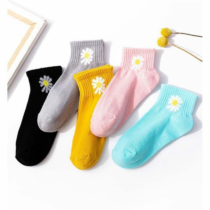 [1KG = 60PCS]  Kaos Kaki Fashion Unisex Wanita Pria Murah Kaus Motif Semata Kaoskaki Ankle Socks Pendek [SS]