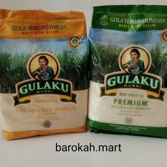 Jual Gula Gulaku Kuning Tebu Atau Premium Hijau 1 Kg Atau 1 2kg 500gr