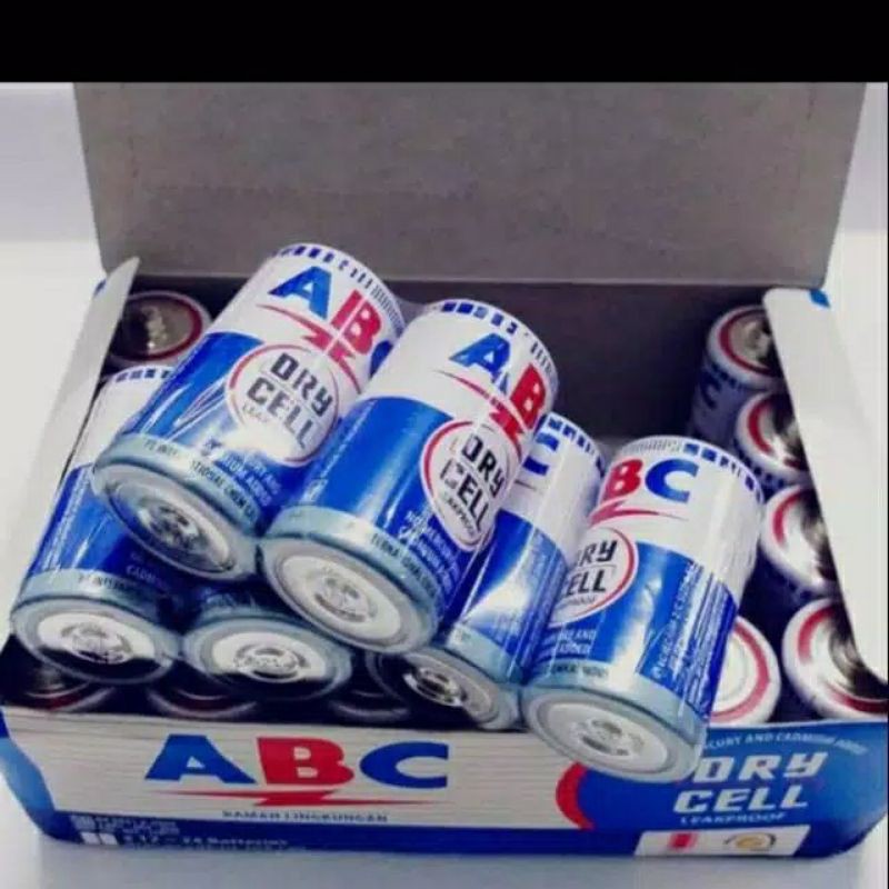 Abc R14 Size C R14C 2Pcs Tanggung Battery Baterai Batre Biru Tanggung Sedang