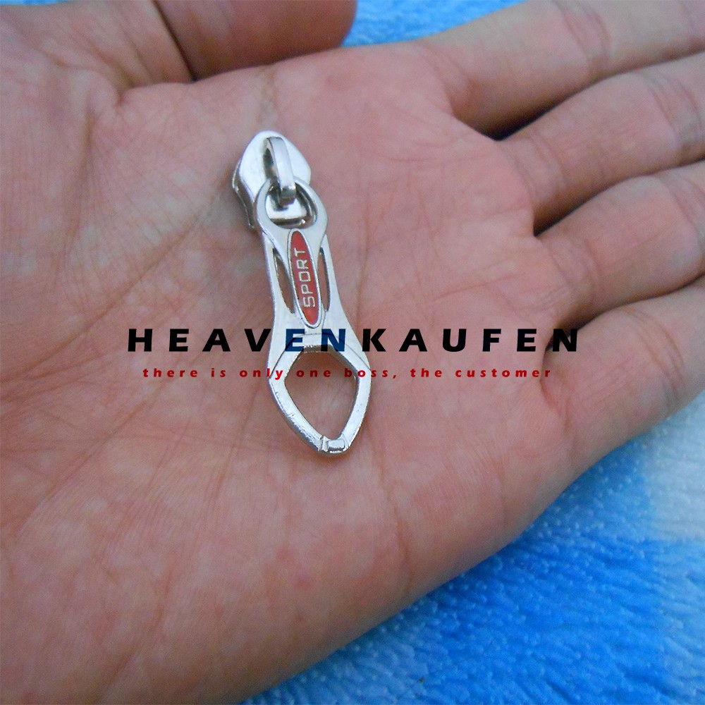 Kepala Resleting / Kepala Zipper Sport Nikel Silver No 5