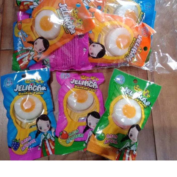 

Grosir ☘ Jeli agar telur ceplok isi 24pcs.^^